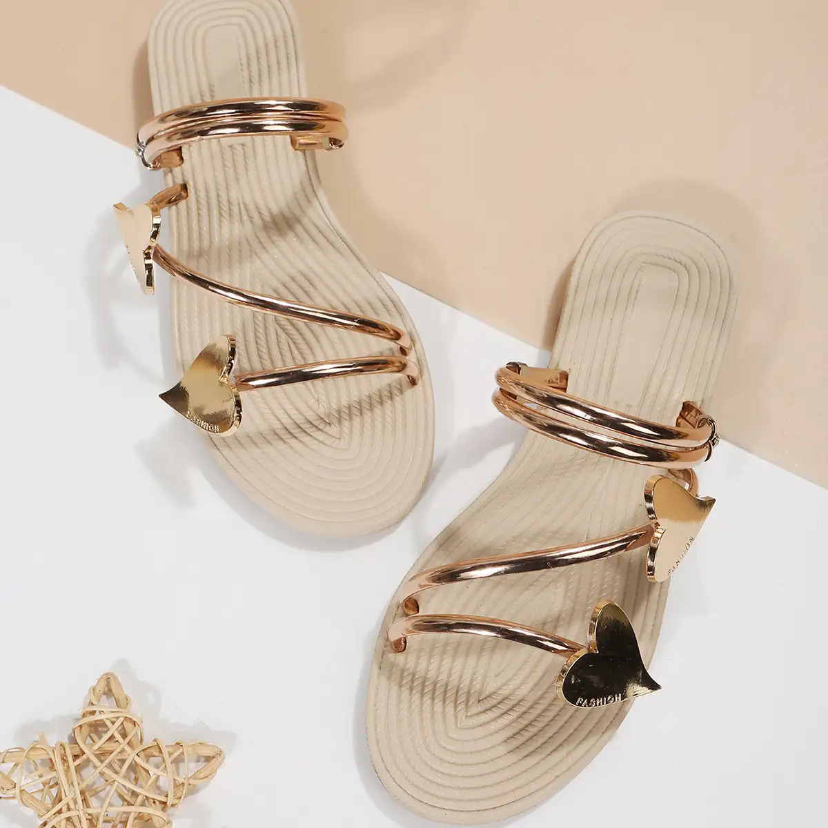 Non-Slip Luna Shimmer Sandals - Radiate effortless elegance, designed to catch every light and every eye - Image 7