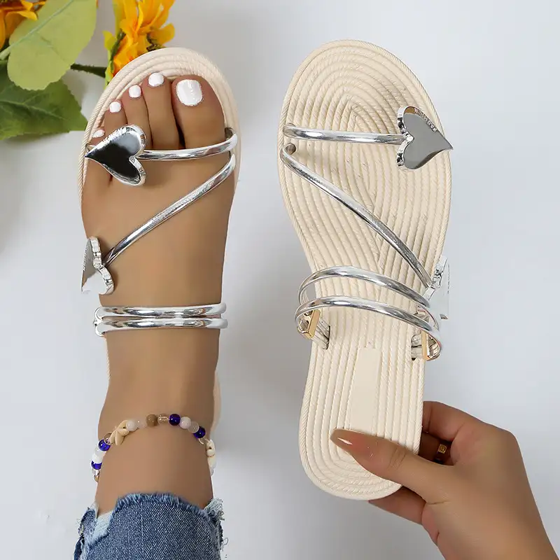 Non-Slip Luna Shimmer Sandals - Radiate effortless elegance, designed to catch every light and every eye - Image 5