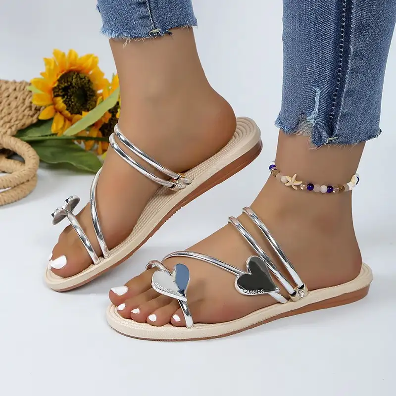 Non-Slip Luna Shimmer Sandals - Radiate effortless elegance, designed to catch every light and every eye - Image 3