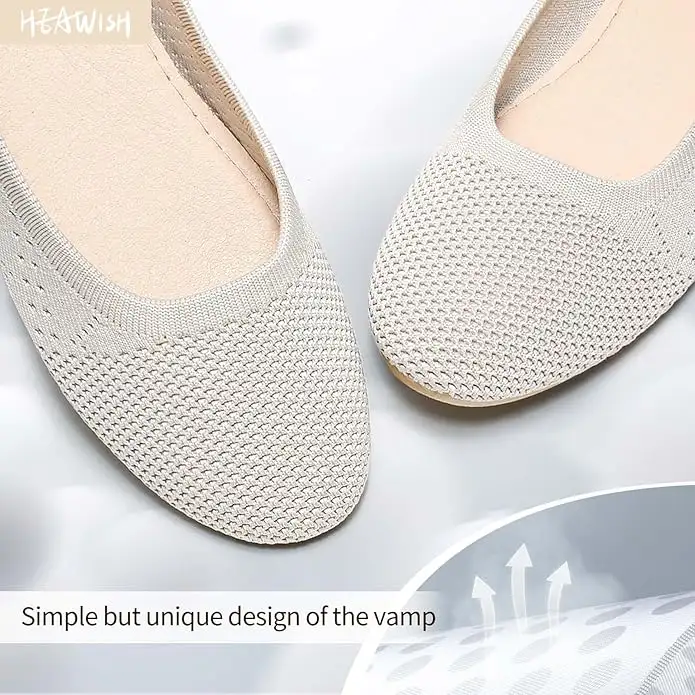Comfortable Round Toe Flats Shoes Women, Slip On Ballet Flats for Women, Casual Women's Flats for Walking - Image 4
